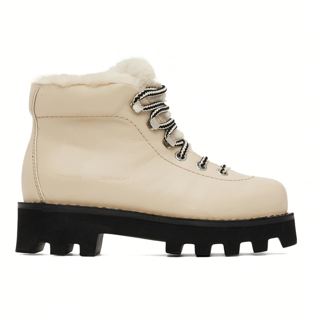 PROENZA SCHOULER
Beige Shearling Hiking Boots